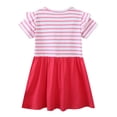 thumbnail image 5 of Robes pour Tout-Petites Fille à Manches Courtes Robe d'Été Robe de Princesse Robe Évasée à Étages Robe Trapèze à Motif Robe de Dessin Animé Robes Élégantes pour Filles, 5 of 5