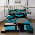 thumbnail image 1 of Erosebridal Chic Minimalism Quilt Sets for King Size Bed, Abstract Bed Set, Circle Geometry Decor 3-Piece, 1 of 5
