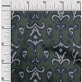 thumbnail image 1 of oneOone Cotton Silk Fabric Paisley & Floral Ikat Decor Fabric Printed BTY 42 Inch Wide, 1 of 4