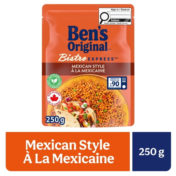 BEN'S ORIGINAL BISTRO EXPRESS Mexican Style Rice Side Dish, 250g Pouch