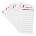 thumbnail image 1 of MOVTOTOP 12Pcs Loose Leaf Binder Diary Cash Saving Binder Red Rectangular 6.8x3.4in for Bill Organization, 1 of 8