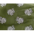 thumbnail image 4 of oneOone Georgette Viscose Fabric Rabbit Block Printed Craft Fabric BTY 42 Inch Wide, 4 of 4