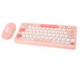 thumbnail image 1 of Clavier et Souris Sans Fil Combo, Clavier d'Ordinateur Ergonomique Pleine Taille avec Repose-Poignet, Souris Sans Fil Réglable 3DPI, Compatible OS, 1 of 8