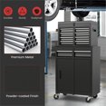 thumbnail image 2 of Pemberly Row 5-Drawer Rolling Tool Chest Cabinet Metal Tool Storage Box in Black, 2 of 8