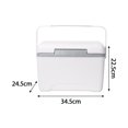 thumbnail image 3 of 8L Insulated Lunch Container Cool Box for Barbecue Road Trips Outdoor White, 3 of 9