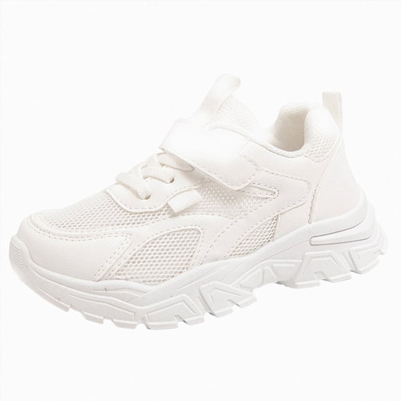 Gubotare Kids Shoes Boy Toddler Walking Shoes Slip On Toddler Shoes Boys Girls Kids Sports Sneakers Casual School Shoes Barefoot Shoes Size 12 (White,Little Kids 12)