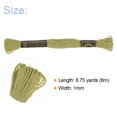 thumbnail image 2 of Unique Bargains Fil à Broder Olive, 8 m - 12 Écheveaux, 2 of 6