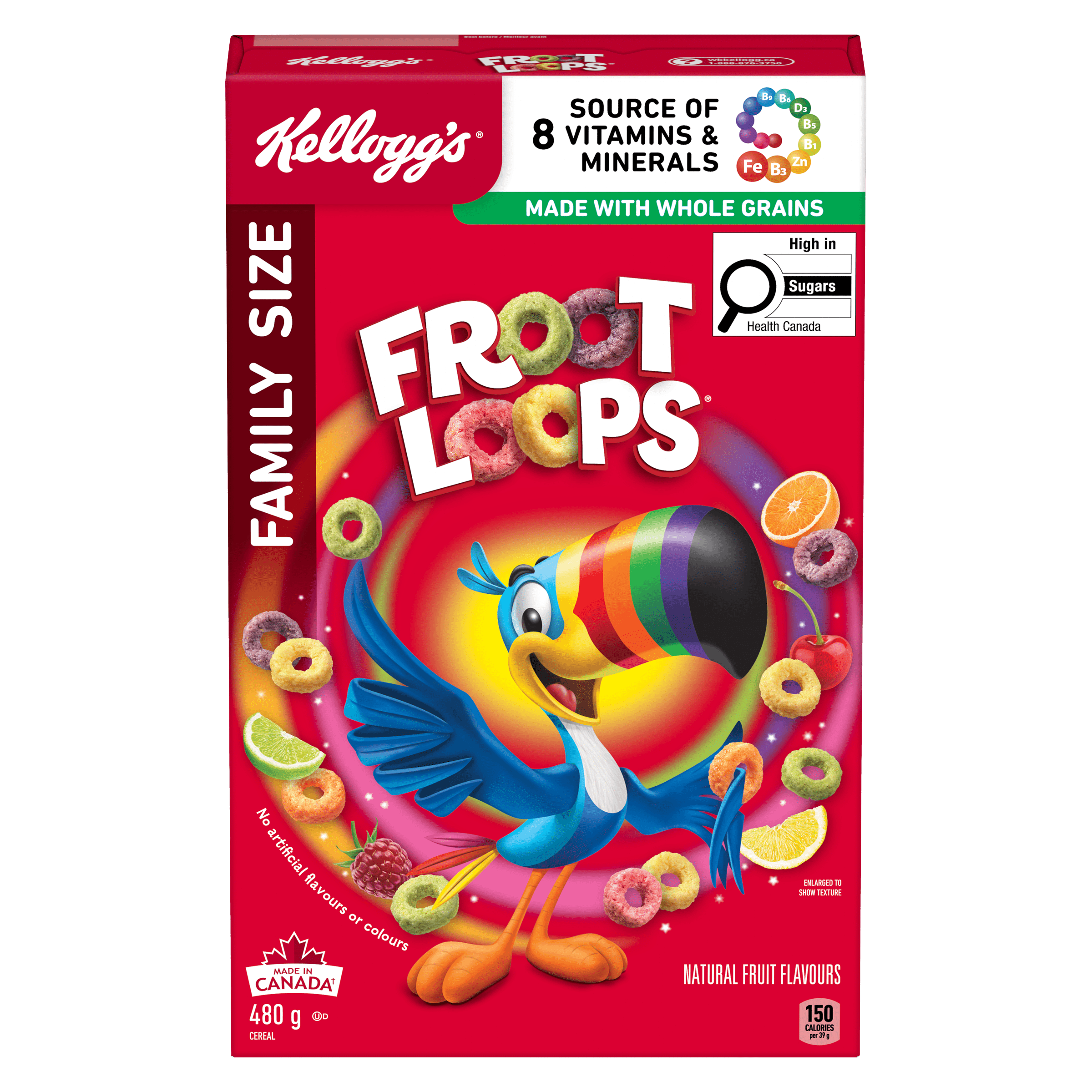 Kellogg's Froot Loops* Cereal Family Size, 480g