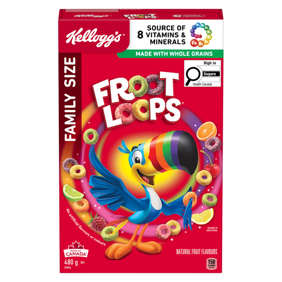 Kellogg's Froot Loops* Cereal Family Size, 480g