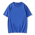 thumbnail image 1 of Mefallenssiah Chemisiers pour Hommes Été T-Shirt à Col Rond pour Hommes Coton Mercerisé Manches Courtes Bleu, 1 of 3