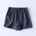 thumbnail image 2 of Tranfacy Summer Shorts for Women, Solid Color Casual Pocket Home Shorts, 2 of 6