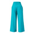 thumbnail image 5 of Timegard Beach Pants for Women Wide Leg Ruched High Waisted Smocked Flowy Summer Casual Loose Trousers, 5 of 5