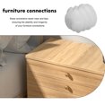 thumbnail image 2 of Hemoton 100pcs Hard Nylon Pre Inserted Nuts for Furniture Connectors High Strength Hardware Reliable and Secure Furniture Assembly, 2 of 9