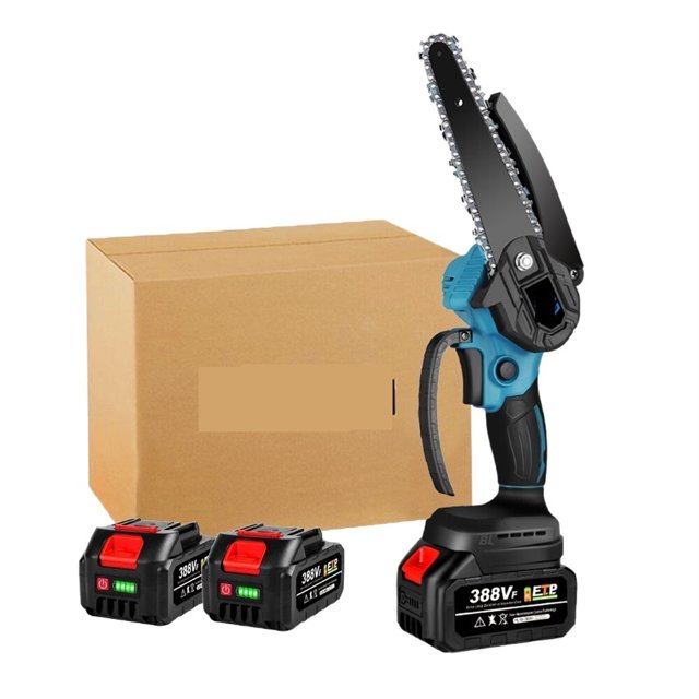 3000W 6 Inch Brushless Electric Saw Rechargeable Electric Chainsaw Woodworking Tool with Battery For 18V Battery