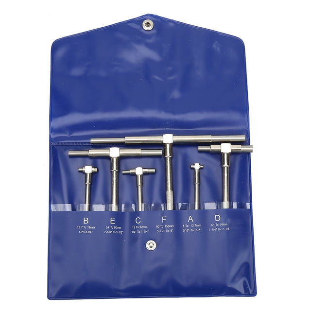 Telescopic Gauge Set, Durable 8-150mm 6 Pcs/Set Tool Steel Inner Diameter Gauge, For Workshop Tools Workshop Supplies Measuring Tool Measuring Supplies