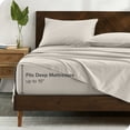 thumbnail image 4 of Bare Home Ensemble de Draps 100 % Coton Biologique - Tissage Satin, 4 of 7