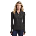 thumbnail image 1 of Sport-Tek Ladies Sport-Wick Stretch Reflective Heather 1/2-Zip Pullover. LST855, 1 of 1