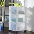thumbnail image 3 of Gracious Living Classic 3 Drawer Organizer Plastic Storage Cart (3 Pack), 3 of 12