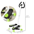 thumbnail image 3 of Soozier Twist Stepper Step Machine w/ LCD Monitor, White & Green, 3 of 10
