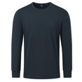 thumbnail image 4 of AherBiu Plus Size Men's Long Sleeve Shirts Crewneck Quick Drying Lightweight Athletic Tees Running Workout Active Pullover Tops, 4 of 9