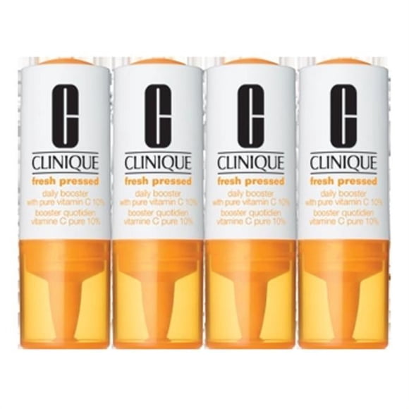 Clinique CQFRPSR1 0.30 oz Fresh Pressed Daily Booster with Pure Vitamin C EA - 4 Count