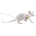 thumbnail image 2 of Table Lamp Mouse Desk Lamp Resin Animal Side Table Light E12 Light Bulb  White  EU Plug  Lying Mouse, 2 of 9