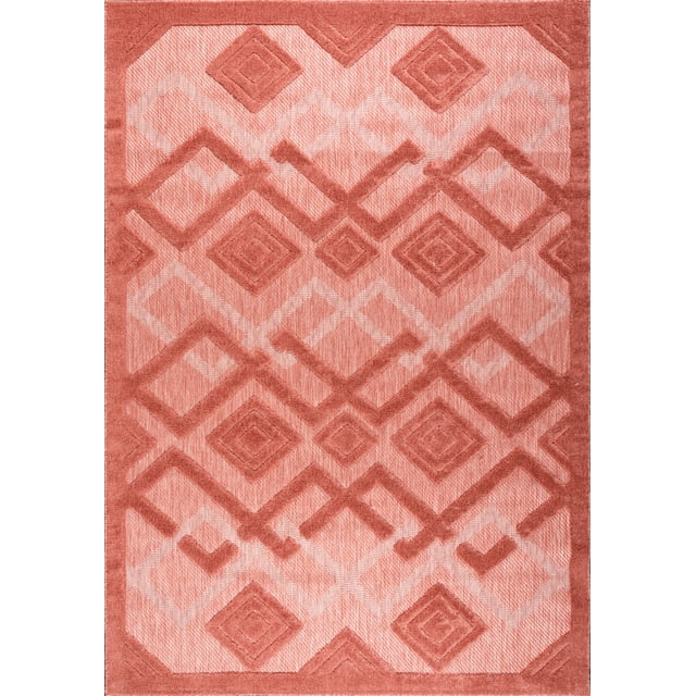 LaDole Rugs Outdoor Indoor Area Rug | Durable Soft Geometric Modern Carpet Mat For for Patio, Balcony, Bedroom, Living Room, Kitchen, Dining, Entrance, and Hallway