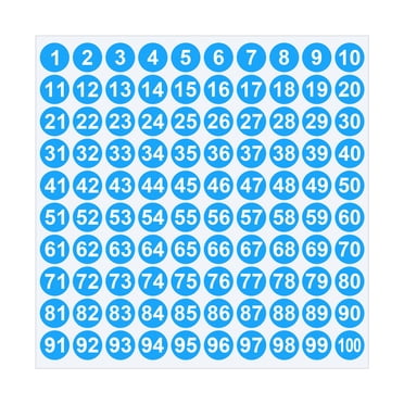 Kyusrd Summer Savings Deals 2025!1 Inch 1 To 100 Number Combination Stickers Sheets For Note Decoration