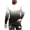 thumbnail image 1 of T-Shirts Sans Manches pour Hommes T-Shirt Dégradé pour Hommes Impression 3D Non Positionnée T-Shirt Décontracté à Manches Longues Col Rond Haut Blouses T-Shirts en Coton pour Hommes T-Shirts d'Été pour Hommes, 1 of 8