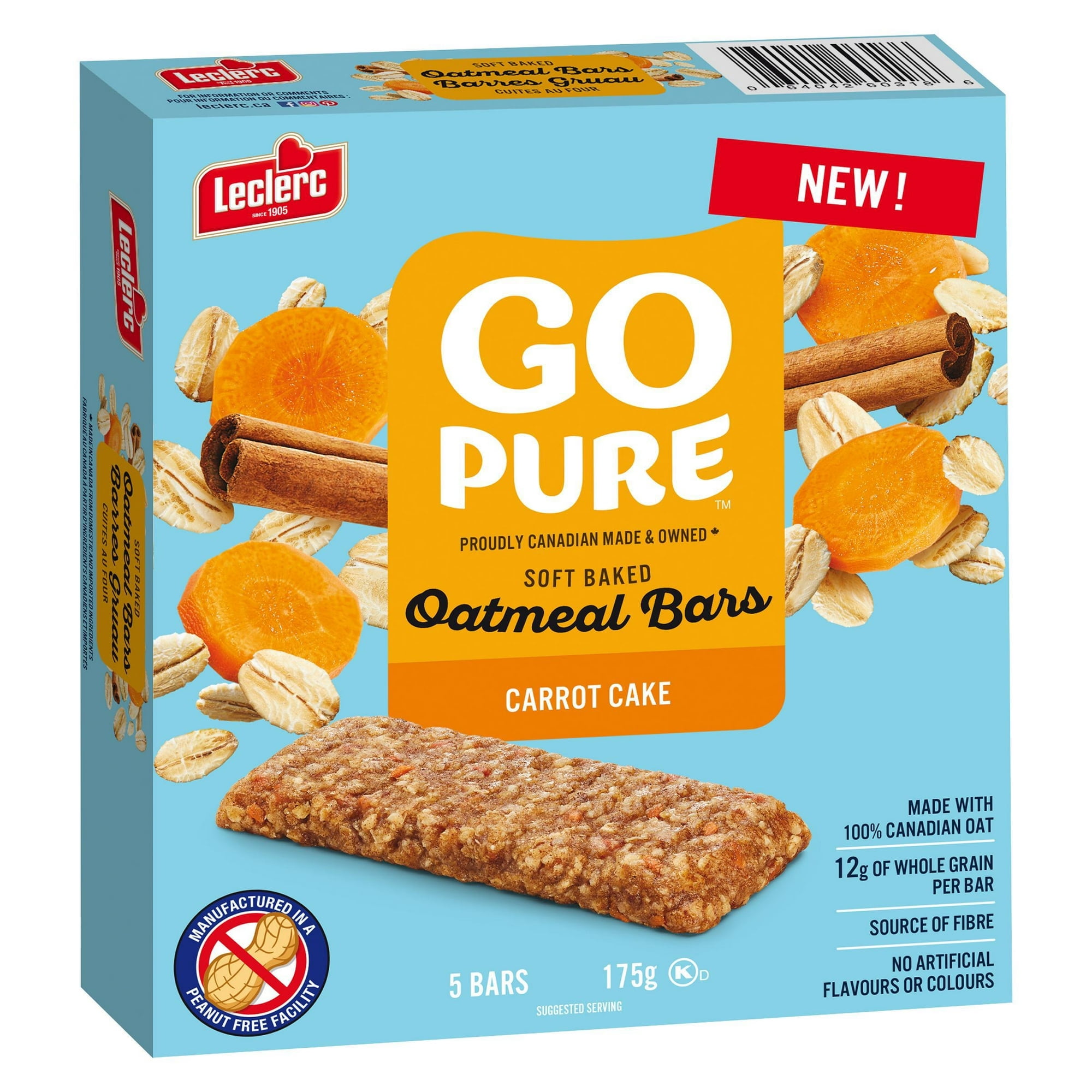 Barres Gruau Go Pure Gateau Aux Carottes