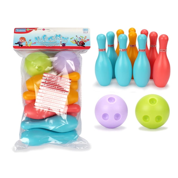 Jeu De Quilles LOVIVER Pour Enfants – 6 Quilles Colorées + 2 Boules – Motricité Et Reconnaissance Des Couleurs – Dès 3 Ans