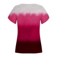 thumbnail image 5 of Pompotops Womens Spring And Summer Casual V-Neck T-shirt Printed Short Sleeved Top Clearance, 5 of 5