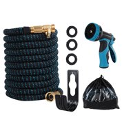 amdohai Expandable Garden Hose 3/4 Inch x 50ft Heavy Duty Water Hose with 9 Function Sprayer Nozzle