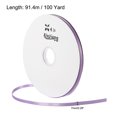 thumbnail image 2 of Unique Bargains 0.28' x 100 Yards Double Face Decorate Crafts Roll Satin Ribbon Violet, 2 of 5