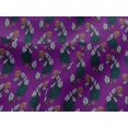 thumbnail image 4 of oneOone Viscose Jersey Fabric Leaves & Floral Block Decor Fabric Printed BTY 60 Inch Wide, 4 of 5