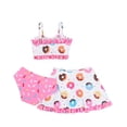 thumbnail image 1 of Sunnyoo Big Girls 3 Piece Swimsuit Cartoon Bikini Set Skirt Bathing Suits, Sizes 3-12, 1 of 6