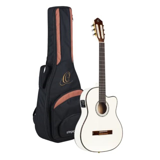 Family Series Pro Solid Top Thinline Acoustic-Electric Nylon Classical Guitar with Bag