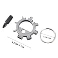 thumbnail image 3 of Boovnll Tool Kit, Stainless Steel Multifunctional Screwdriver Outdoor Portable Tool Bicycle Repair Tool Hardware Key Buckle, Tool Set, Home Essentials, Household Essentials, 3 of 3