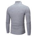 thumbnail image 5 of DPTALR Homme Col Roulé Uni Décontracté Chandail T-shirt Chandail de Base, 5 of 5