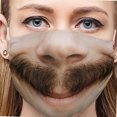 thumbnail image 2 of 3D Funny , Protective Anti-Fog, Washable, Reusable, Mouth , Unisex Cover , D D, 2 of 7