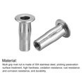 thumbnail image 4 of Unique Bargains M5 Multi Grip Rivet Nuts, 2pcs Flat Head Threaded Insert Nut 304 Stainless Steel Plus Nuts, 4 of 5
