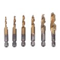 thumbnail image 2 of 6Pcs Threaded Drill Taps HHS Fine Thread Wear Resistance Screw Drill Tap for Drilling Tapping, 2 of 14