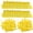 Yellow, variant on Shisuyan 100Pcs Tpu Yellow Animal Ear Tags for Cows Goats Identification 2X1.6X0.5In