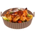 thumbnail image 1 of Pot en Silicone pour Friteuse à Air Chaud Doublures de Friteuse à Air 6,88 Pouces Pot Réutilisable de Remplacement pour Doublures en Papier Moule de Cuisson en Silicone pour Four de Friteuse à Air, 1 of 4