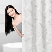 COFEST Shower Curtain for Bathroom Modern Farmside Shower Curtain Universal for All Seasons In Bath Long Shower Curtains Set Shower Curtain for Bathroom White