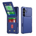 thumbnail image 1 of ELEHOLD for Samsung Galaxy A16 5G Case, PU Leather Magnetic Button Closure Credit Card Holder Slots Stand Function Wallet Shock-Absorbent Shockproof Phone Case for Samsung Galaxy A16 5G,Darkblue, 1 of 6