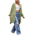 thumbnail image 4 of CEHVOM Femmes Décontracté Tricots Chandail à Manches Longues Manteau Couleur Cardigan pour Femmes Liquidation, 4 of 6