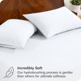 thumbnail image 2 of Bare Home Ultra-Soft Fitted Sheet + Pillowcase Set - Premium 1800 Collection - Deep Pocket - King, White, 2 of 7