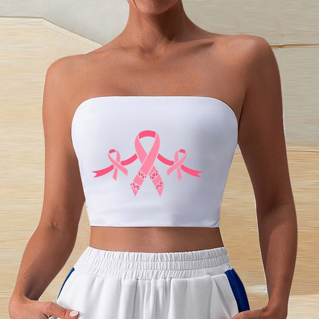 Tube Tops, Womens Printed Strapless Yoga Exercise Chest Wrap Pullover
