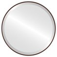 thumbnail image 1 of Miroir Rond Encadré Singapore - Noyer Noir - 31 Pouces x 31 Pouces, 1 of 7